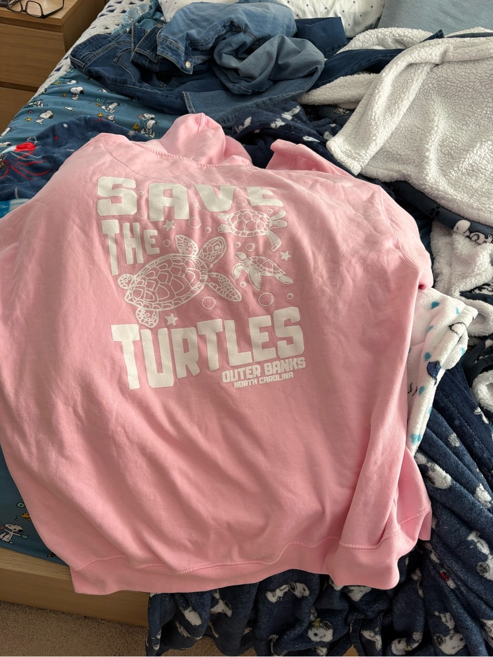 Save The Turtles Pink Hoodie